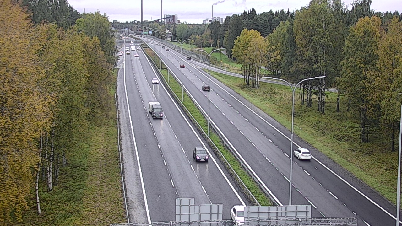 Weather Camera Image Road 4 Oulu, Kontinkangas, Oulu, Pohjois-Pohjanmaa