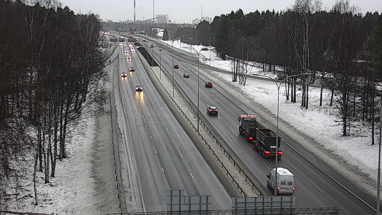 Weather Camera Image Road 4 Oulu, Kontinkangas, Oulu, Pohjois-Pohjanmaa