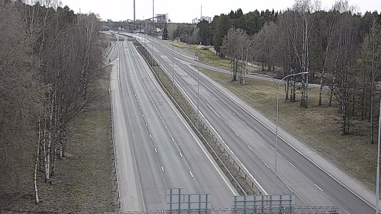 Weather Camera Image Road 4 Oulu, Kontinkangas, Oulu, Pohjois-Pohjanmaa