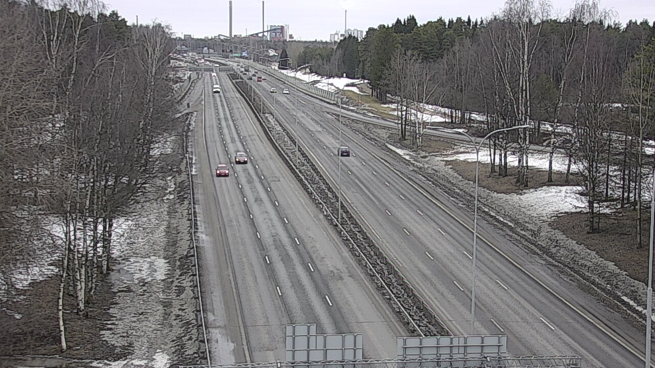 Weather Camera Image Väg 4 Uleåborg, Kontinkangas, Oulu, Pohjois-Pohjanmaa