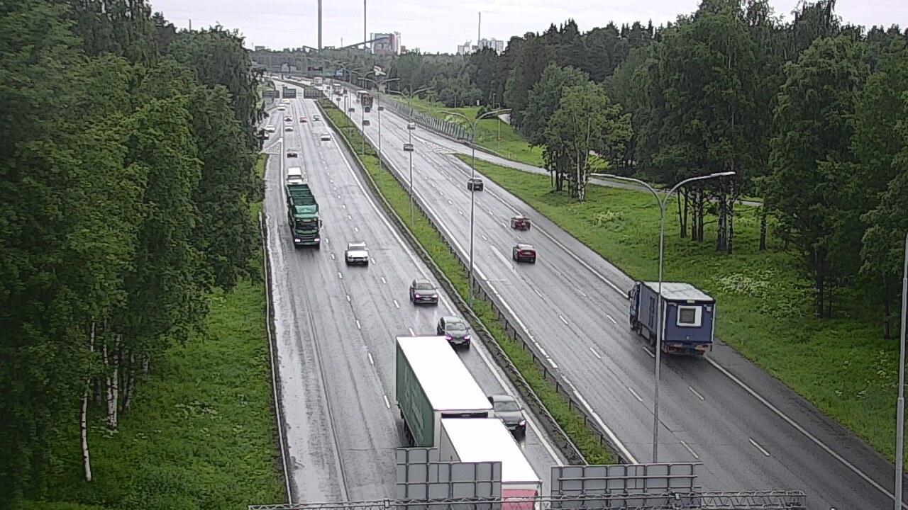 Weather Camera Image Road 4 Oulu, Kontinkangas, Oulu, Pohjois-Pohjanmaa