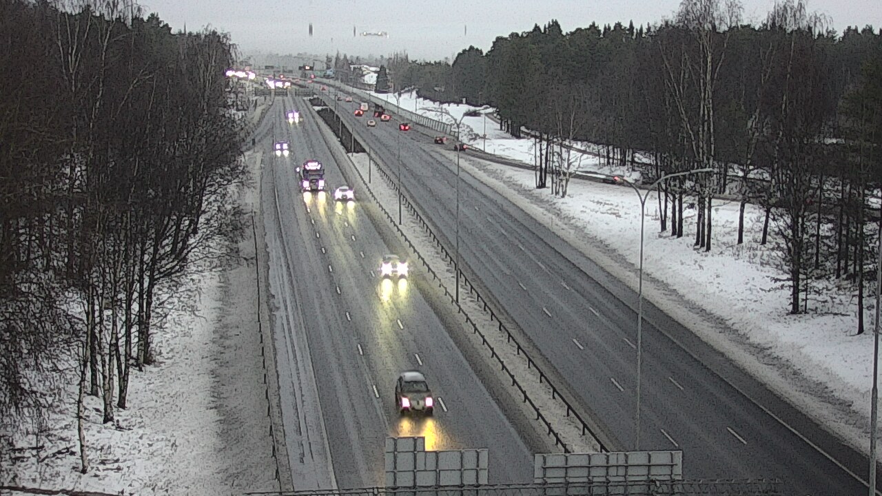 Weather Camera Image Road 4 Oulu, Kontinkangas, Oulu, Pohjois-Pohjanmaa