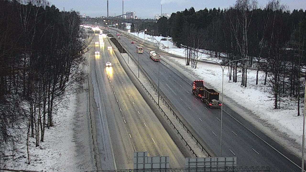 Weather Camera Image Road 4 Oulu, Kontinkangas, Oulu, Pohjois-Pohjanmaa