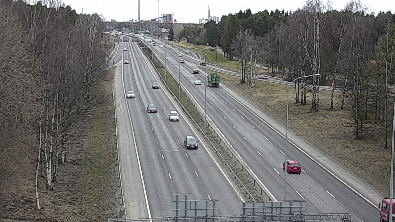 Weather Camera Image Road 4 Oulu, Kontinkangas, Oulu, Pohjois-Pohjanmaa