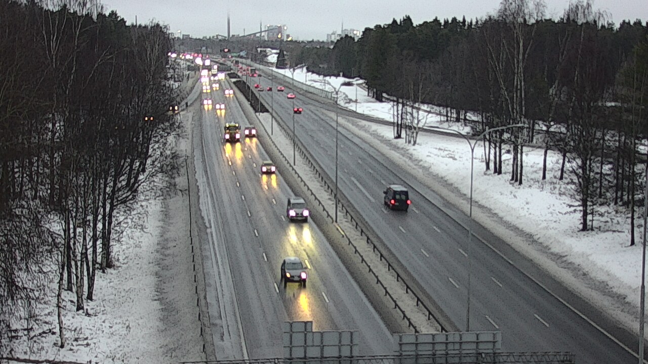 Weather Camera Image Road 4 Oulu, Kontinkangas, Oulu, Pohjois-Pohjanmaa