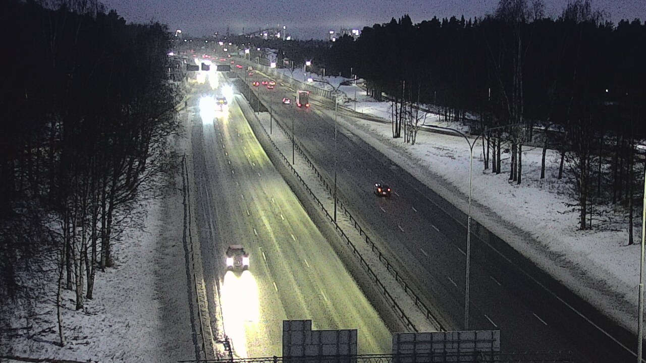 Weather Camera Image Road 4 Oulu, Kontinkangas, Oulu, Pohjois-Pohjanmaa