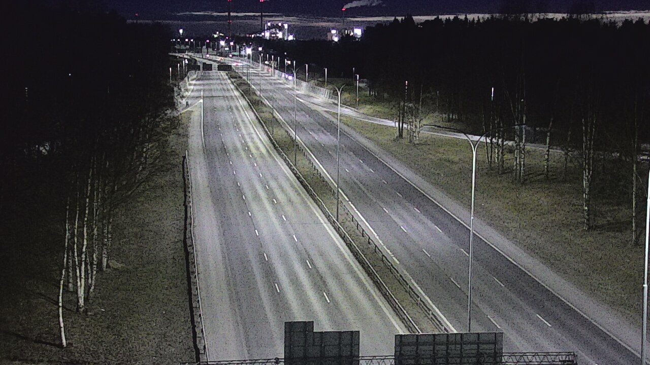 Weather Camera Image Road 4 Oulu, Kontinkangas, Oulu, Pohjois-Pohjanmaa