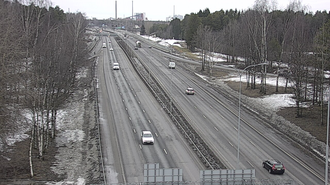 Weather Camera Image Väg 4 Uleåborg, Kontinkangas, Oulu, Pohjois-Pohjanmaa