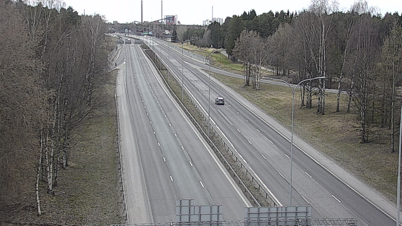 Weather Camera Image Road 4 Oulu, Kontinkangas, Oulu, Pohjois-Pohjanmaa