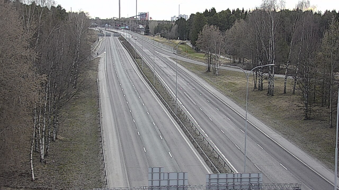 Weather Camera Image Road 4 Oulu, Kontinkangas, Oulu, Pohjois-Pohjanmaa