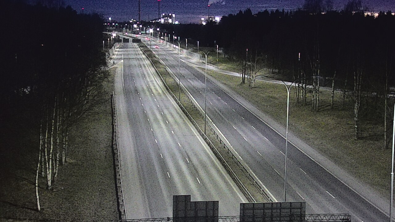 Weather Camera Image Road 4 Oulu, Kontinkangas, Oulu, Pohjois-Pohjanmaa