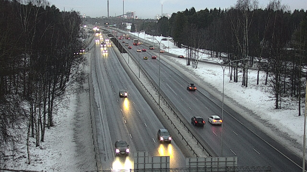 Weather Camera Image Road 4 Oulu, Kontinkangas, Oulu, Pohjois-Pohjanmaa