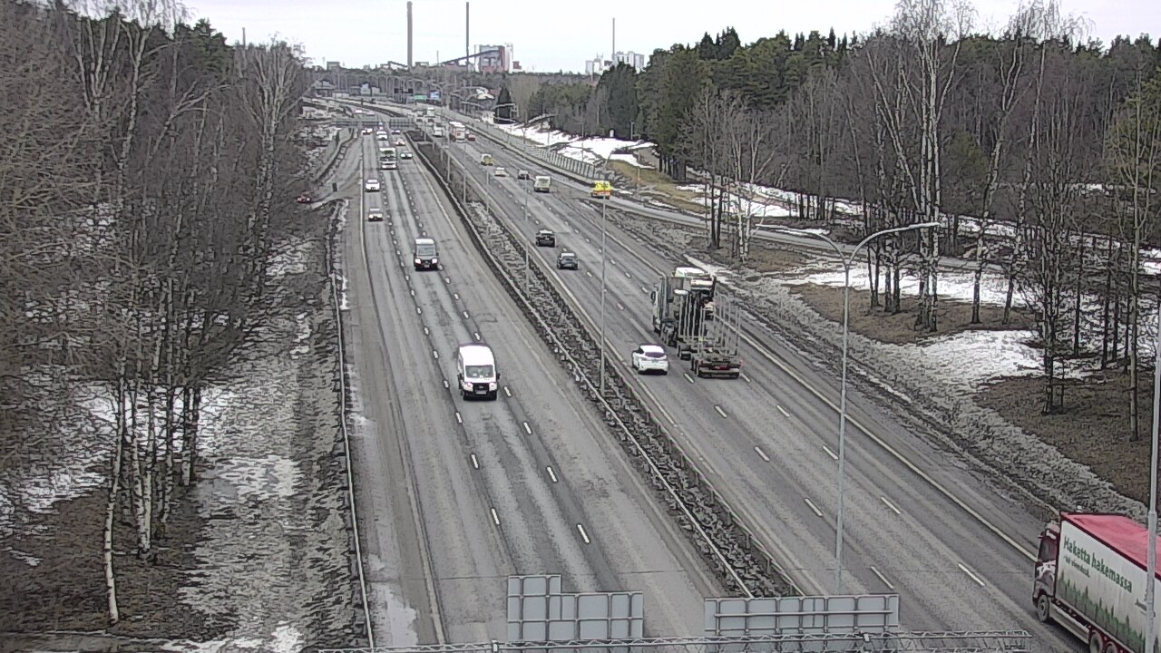 Weather Camera Image Väg 4 Uleåborg, Kontinkangas, Oulu, Pohjois-Pohjanmaa