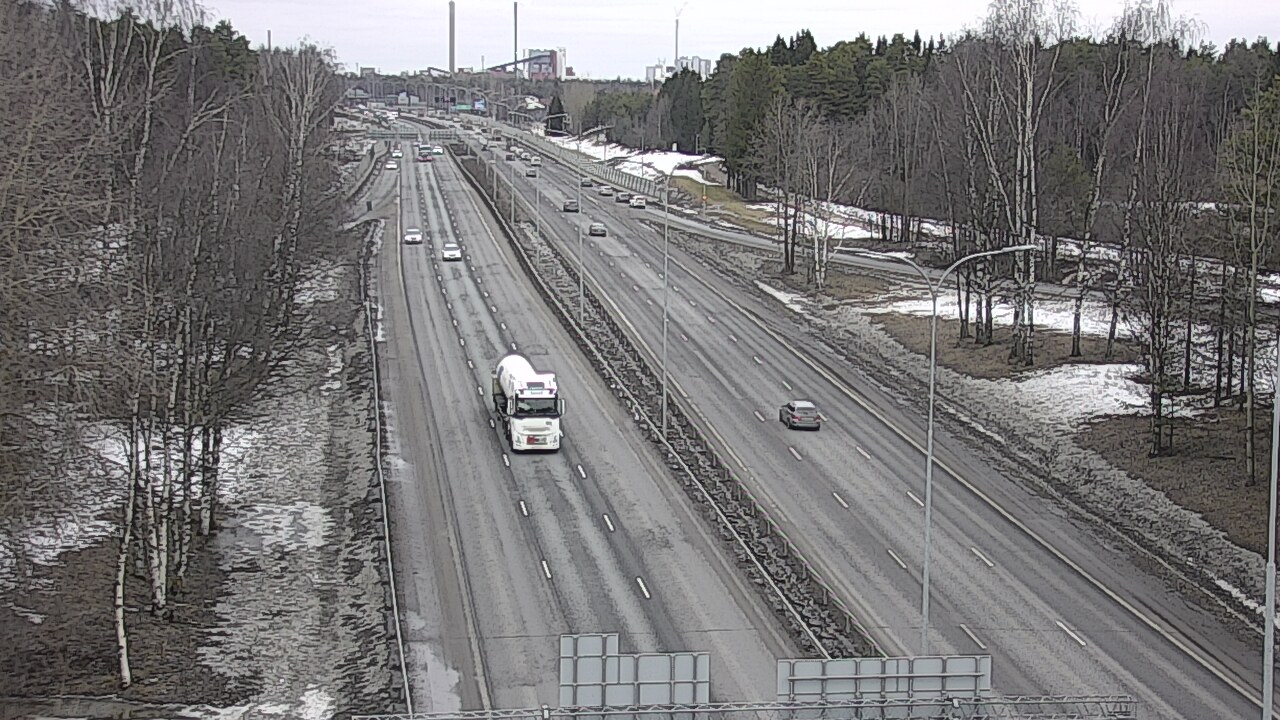 Weather Camera Image Väg 4 Uleåborg, Kontinkangas, Oulu, Pohjois-Pohjanmaa