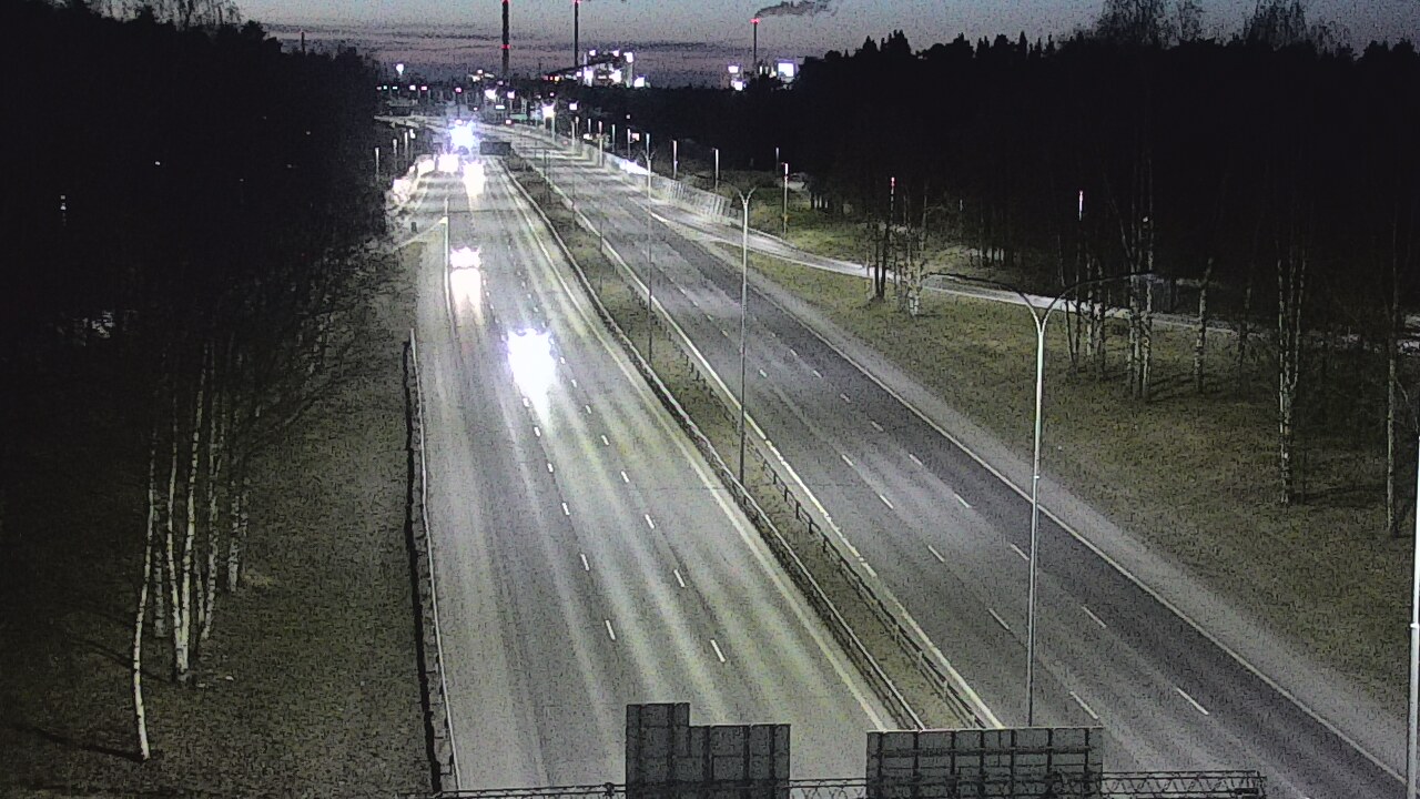 Weather Camera Image Road 4 Oulu, Kontinkangas, Oulu, Pohjois-Pohjanmaa