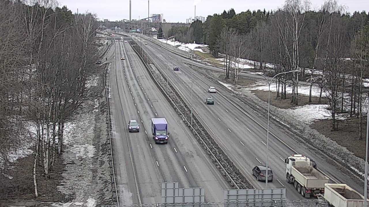 Weather Camera Image Väg 4 Uleåborg, Kontinkangas, Oulu, Pohjois-Pohjanmaa