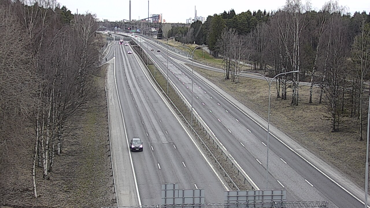 Weather Camera Image Road 4 Oulu, Kontinkangas, Oulu, Pohjois-Pohjanmaa