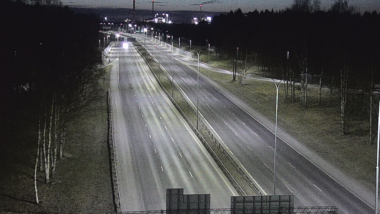 Weather Camera Image Road 4 Oulu, Kontinkangas, Oulu, Pohjois-Pohjanmaa