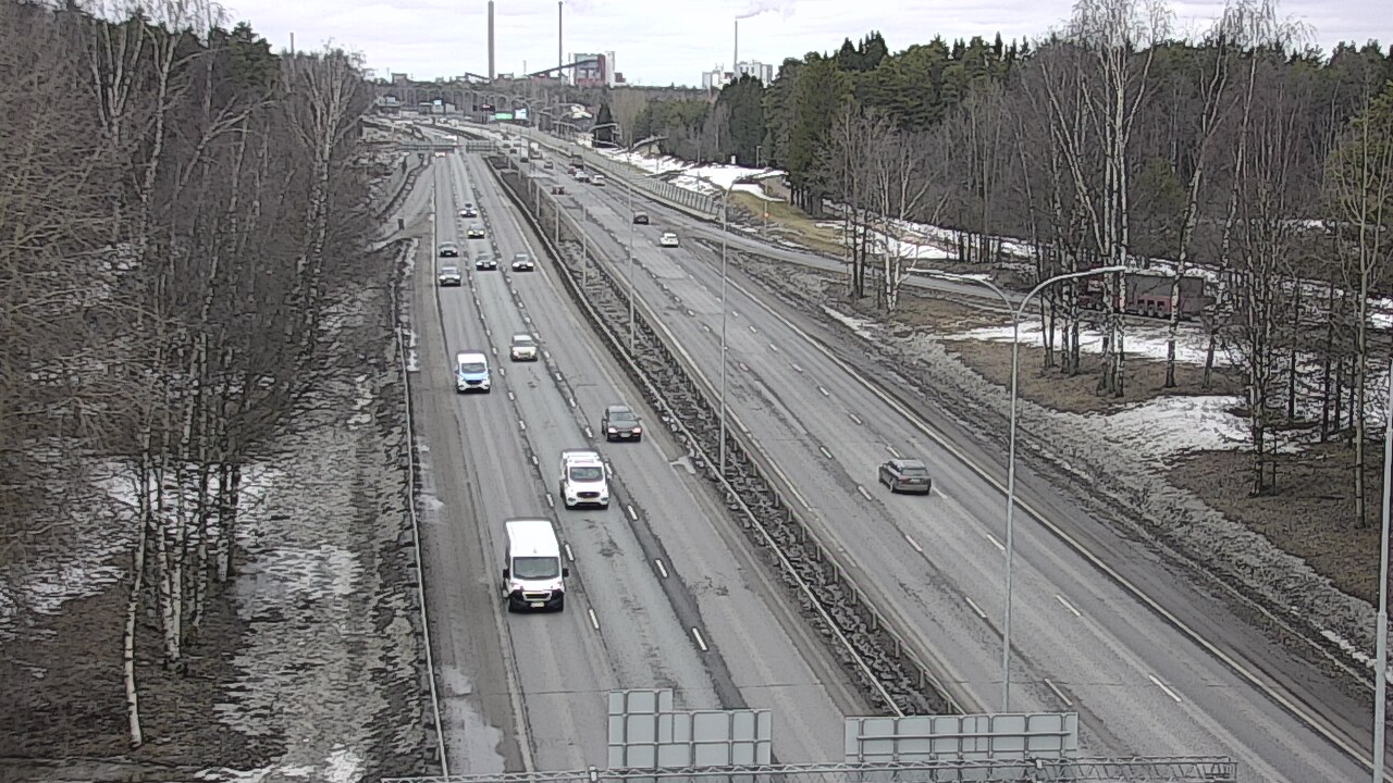 Weather Camera Image Road 4 Oulu, Kontinkangas, Oulu, Pohjois-Pohjanmaa