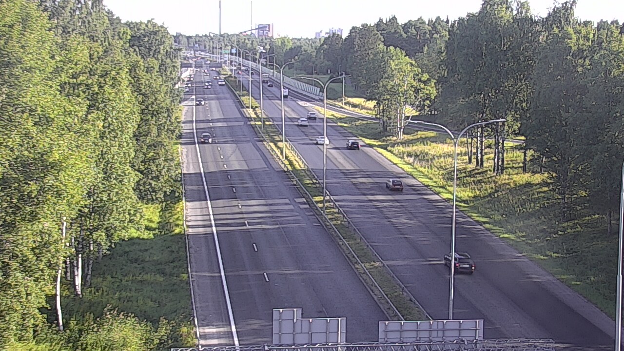 Weather Camera Image Road 4 Oulu, Kontinkangas, Oulu, Pohjois-Pohjanmaa