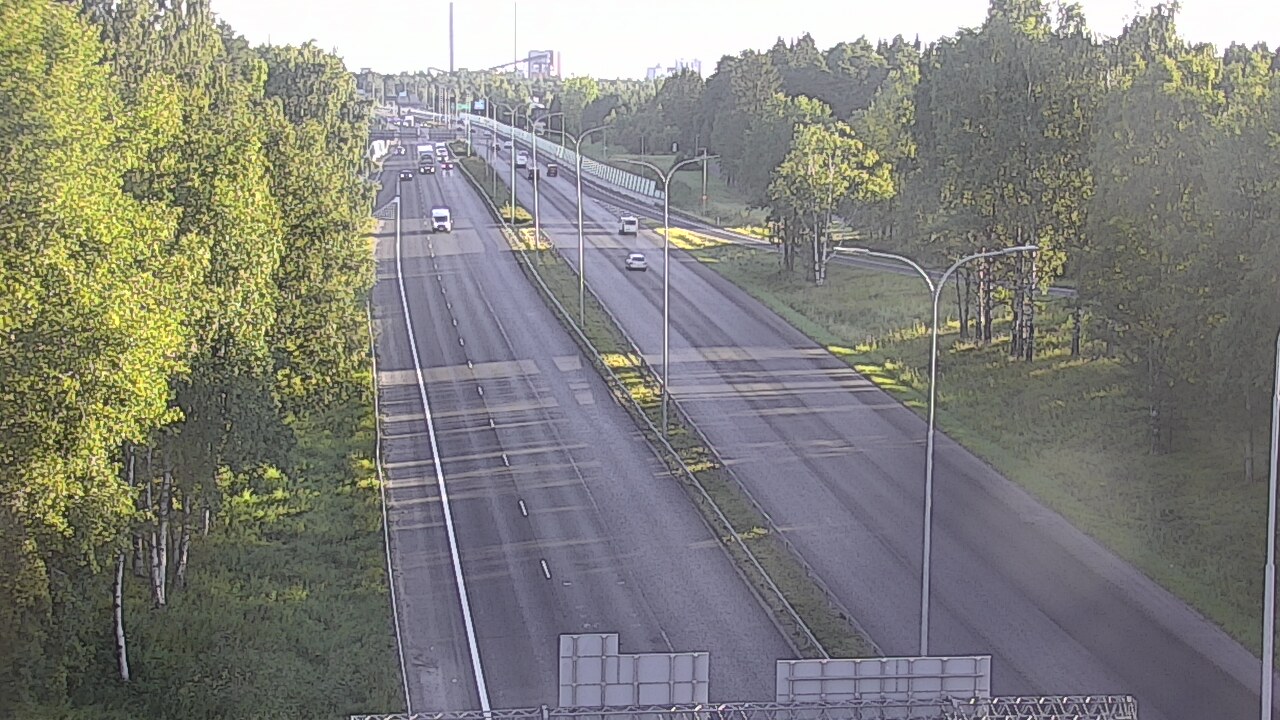 Weather Camera Image Road 4 Oulu, Kontinkangas, Oulu, Pohjois-Pohjanmaa