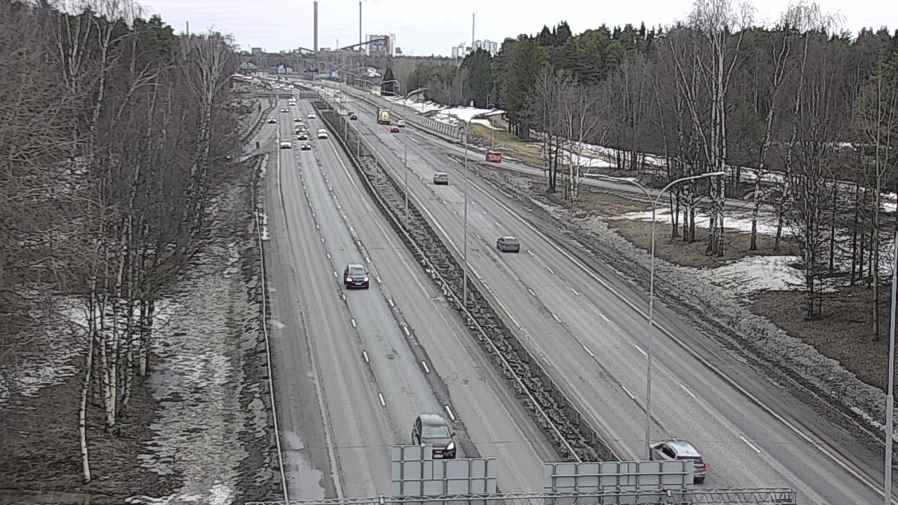 Weather Camera Image Road 4 Oulu, Kontinkangas, Oulu, Pohjois-Pohjanmaa