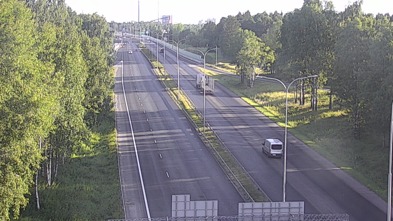 Weather Camera Image Road 4 Oulu, Kontinkangas, Oulu, Pohjois-Pohjanmaa