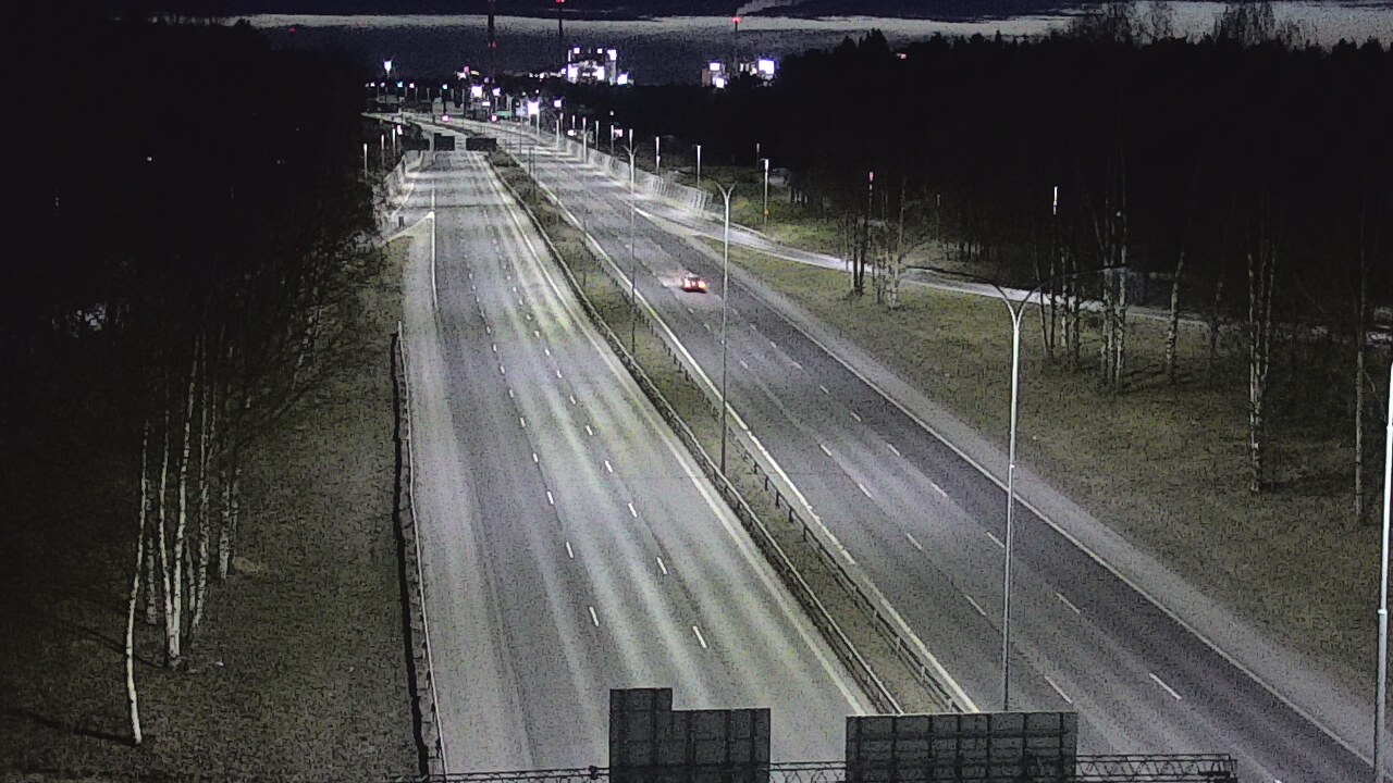 Weather Camera Image Road 4 Oulu, Kontinkangas, Oulu, Pohjois-Pohjanmaa