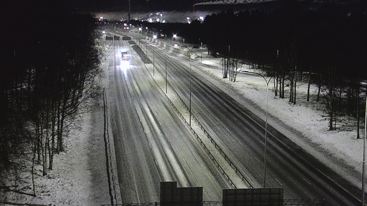 Weather Camera Image Road 4 Oulu, Kontinkangas, Oulu, Pohjois-Pohjanmaa