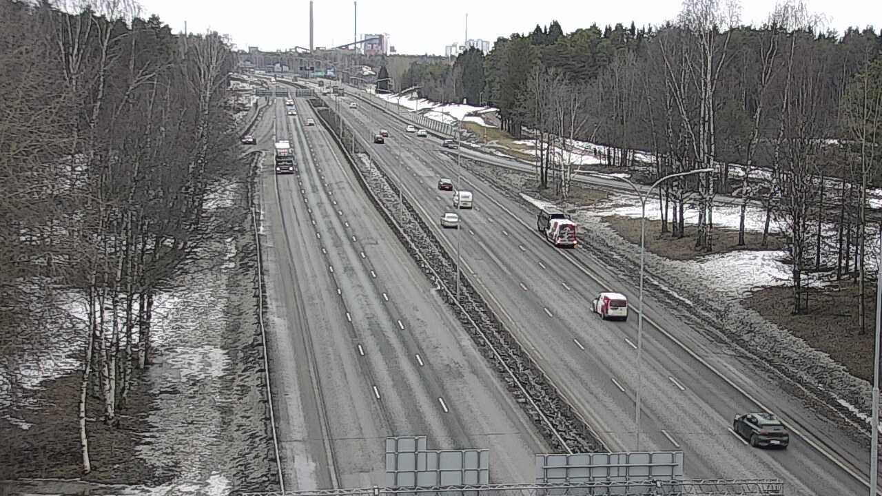 Weather Camera Image Väg 4 Uleåborg, Kontinkangas, Oulu, Pohjois-Pohjanmaa