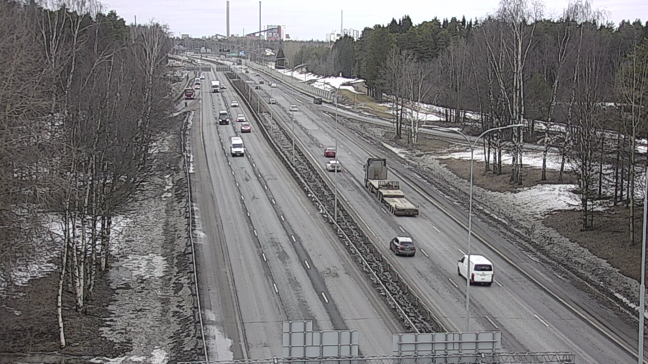 Weather Camera Image Road 4 Oulu, Kontinkangas, Oulu, Pohjois-Pohjanmaa