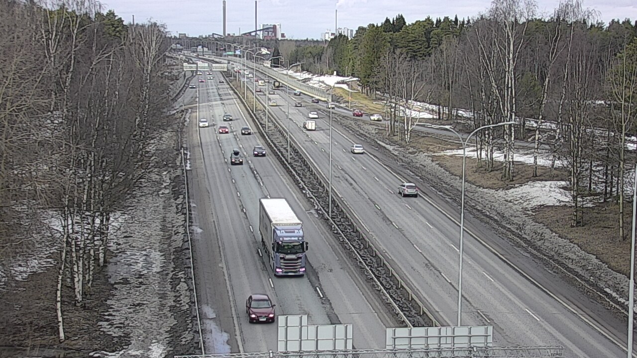 Weather Camera Image Road 4 Oulu, Kontinkangas, Oulu, Pohjois-Pohjanmaa