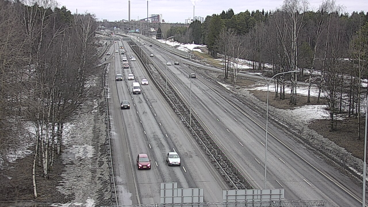 Weather Camera Image Väg 4 Uleåborg, Kontinkangas, Oulu, Pohjois-Pohjanmaa