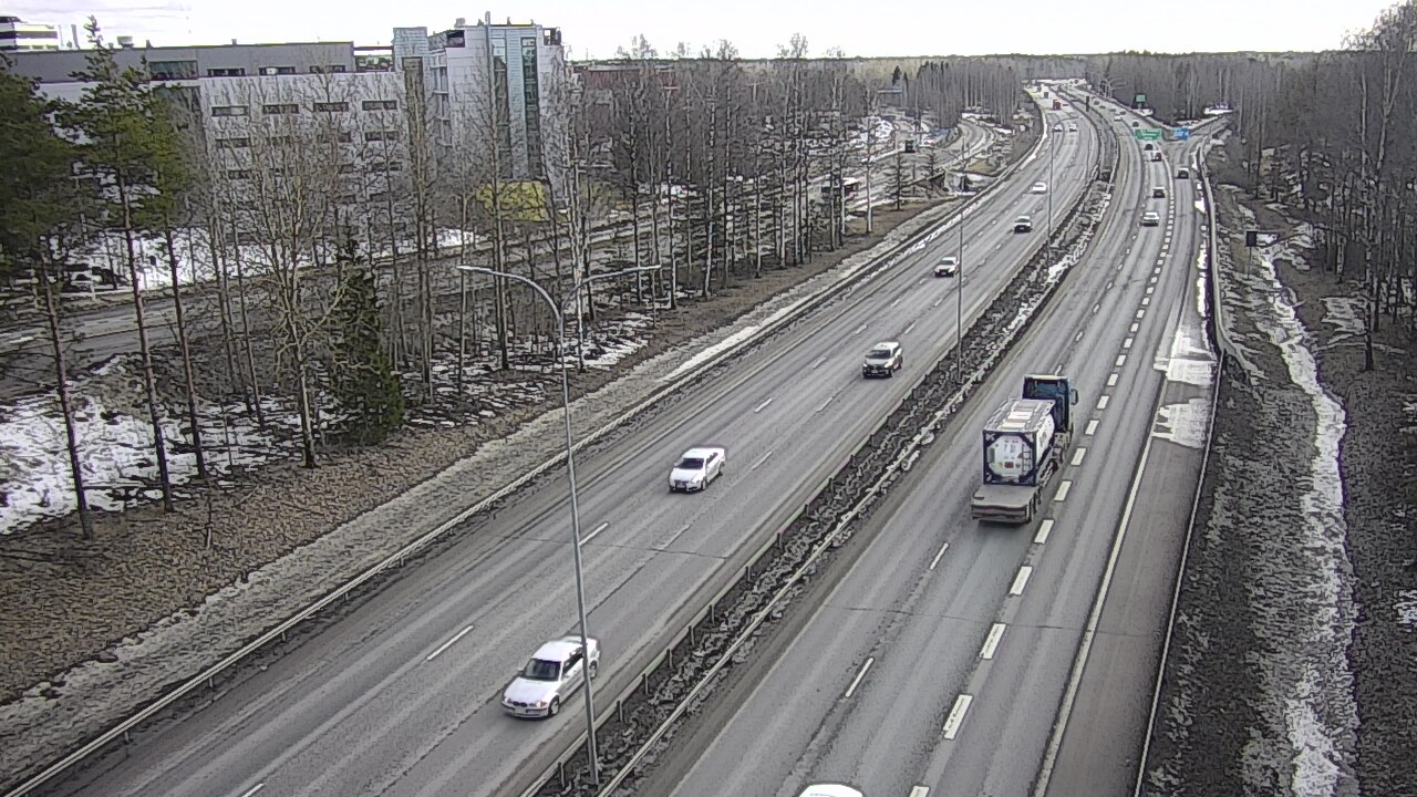 Weather Camera Image Väg 4 Uleåborg, Kontinkangas, Oulu, Pohjois-Pohjanmaa