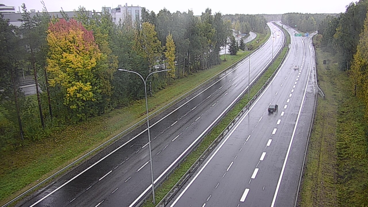 Weather Camera Image Väg 4 Uleåborg, Kontinkangas, Oulu, Pohjois-Pohjanmaa