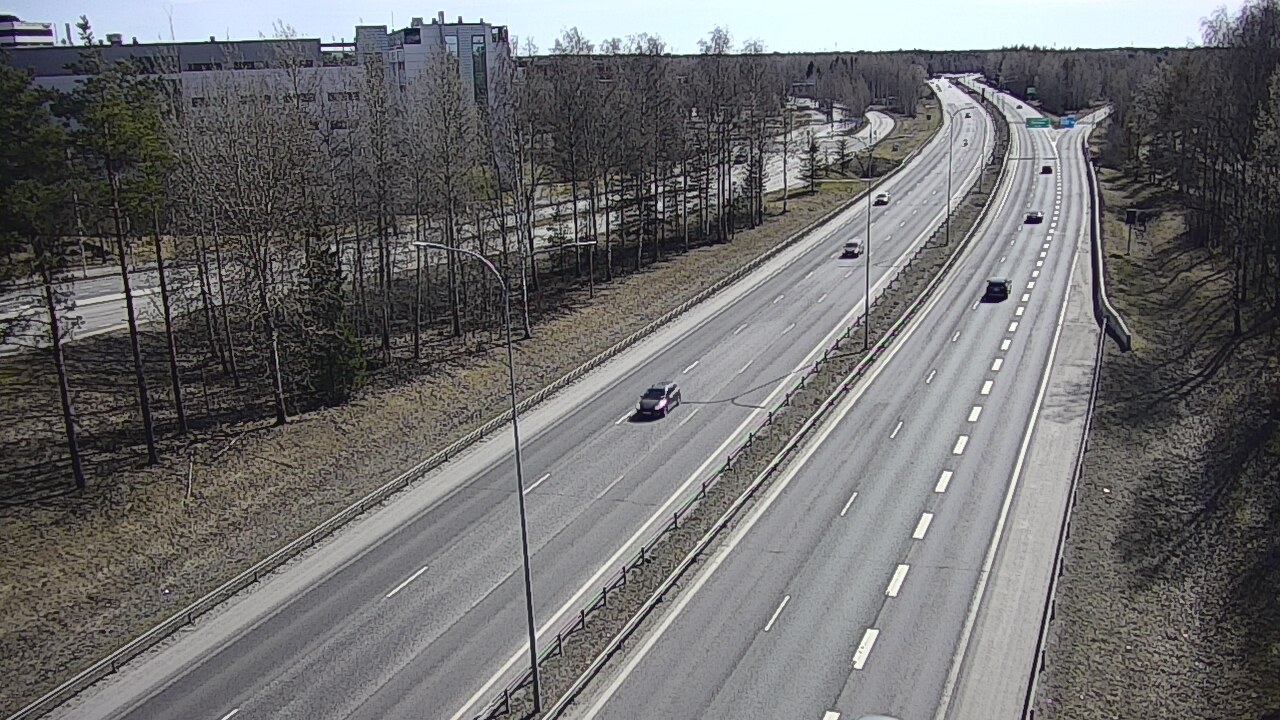 Weather Camera Image Väg 4 Uleåborg, Kontinkangas, Oulu, Pohjois-Pohjanmaa