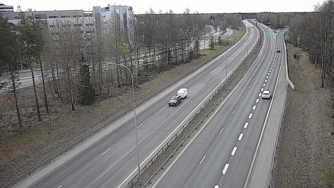 Weather Camera Image Väg 4 Uleåborg, Kontinkangas, Oulu, Pohjois-Pohjanmaa
