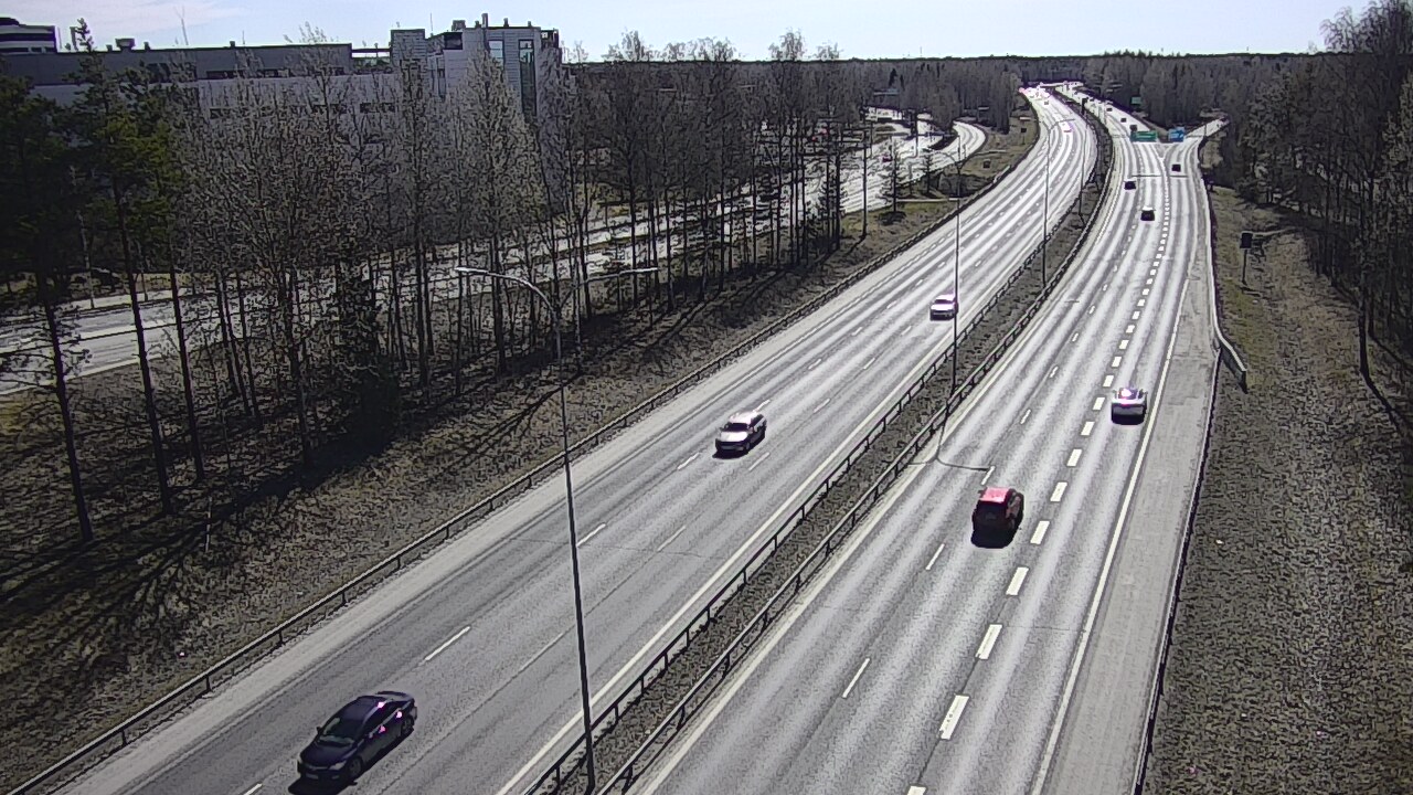 Weather Camera Image Väg 4 Uleåborg, Kontinkangas, Oulu, Pohjois-Pohjanmaa