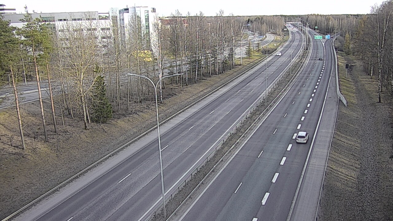 Weather Camera Image Väg 4 Uleåborg, Kontinkangas, Oulu, Pohjois-Pohjanmaa