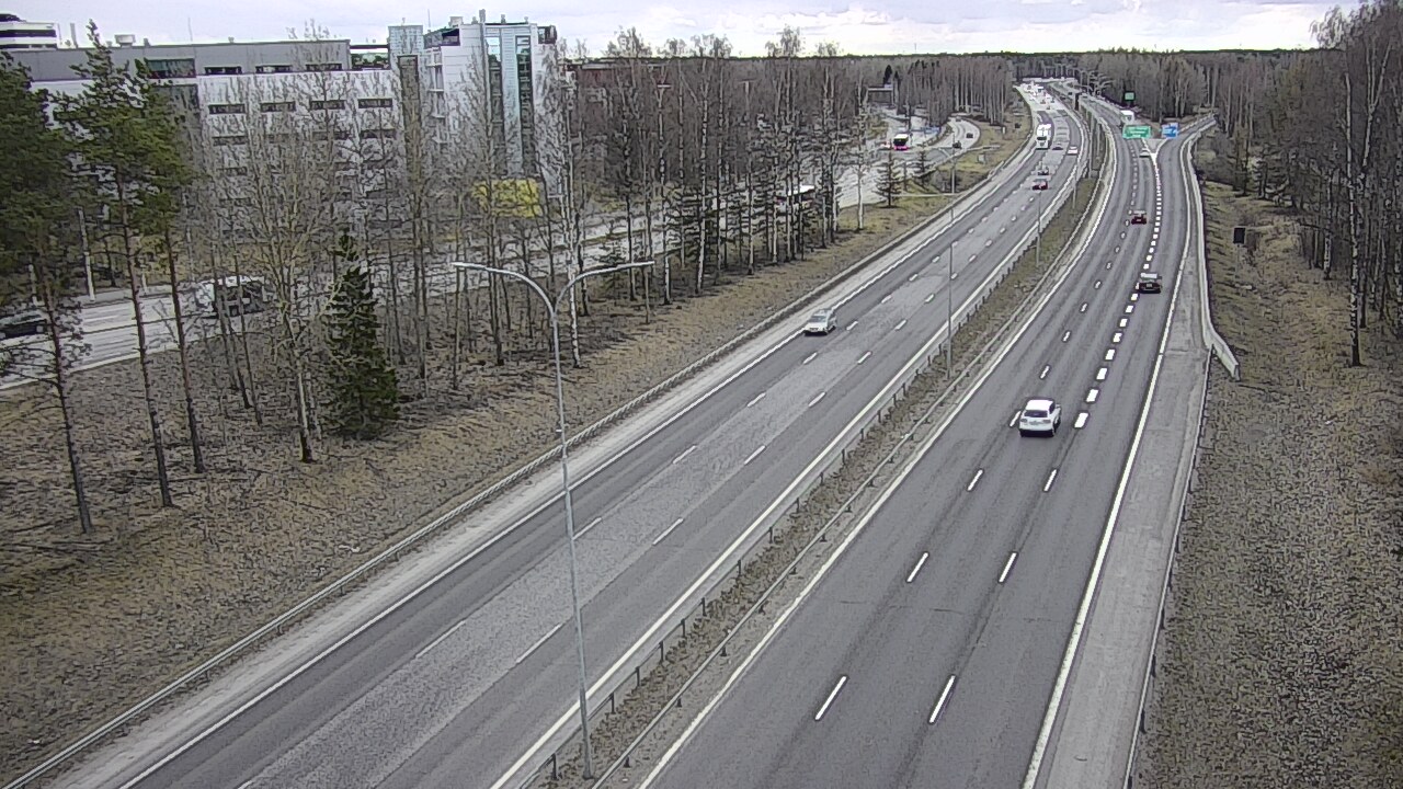 Weather Camera Image Road 4 Oulu, Kontinkangas, Oulu, Pohjois-Pohjanmaa