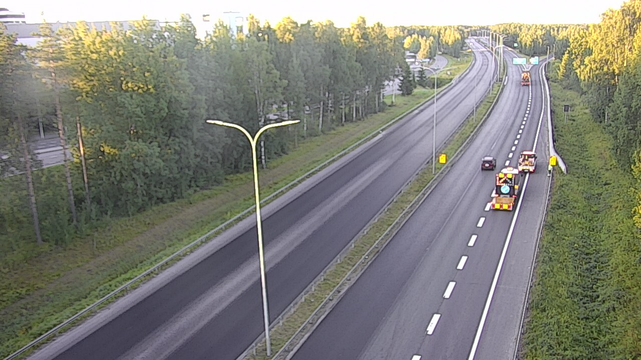 Weather Camera Image Road 4 Oulu, Kontinkangas, Oulu, Pohjois-Pohjanmaa