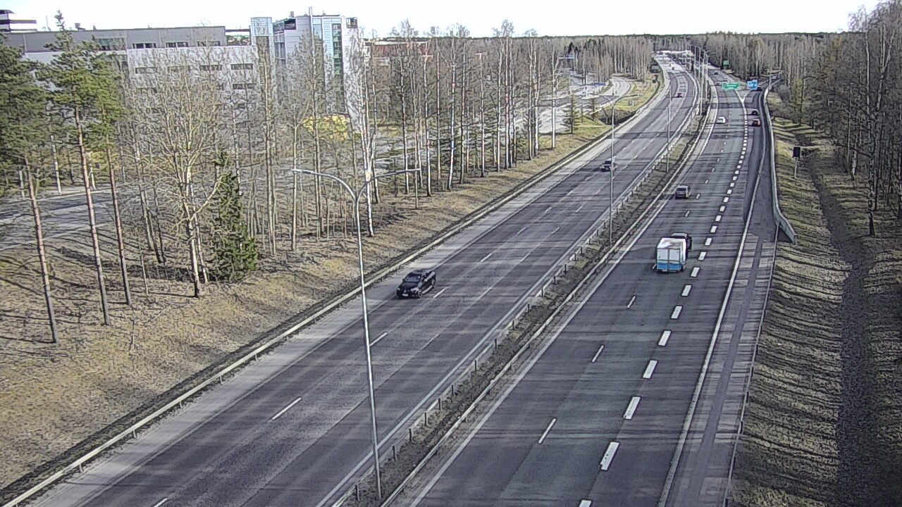 Weather Camera Image Väg 4 Uleåborg, Kontinkangas, Oulu, Pohjois-Pohjanmaa