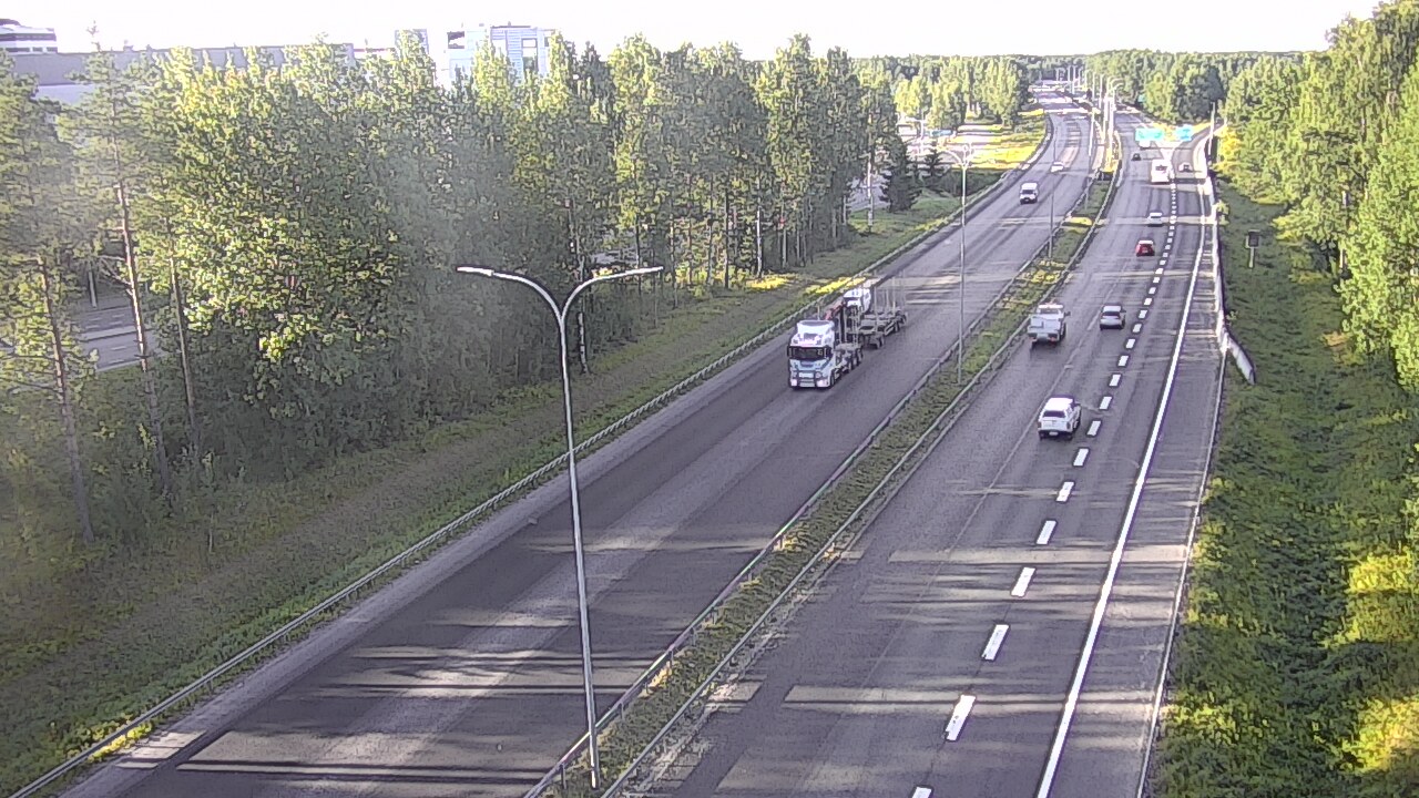 Weather Camera Image Road 4 Oulu, Kontinkangas, Oulu, Pohjois-Pohjanmaa