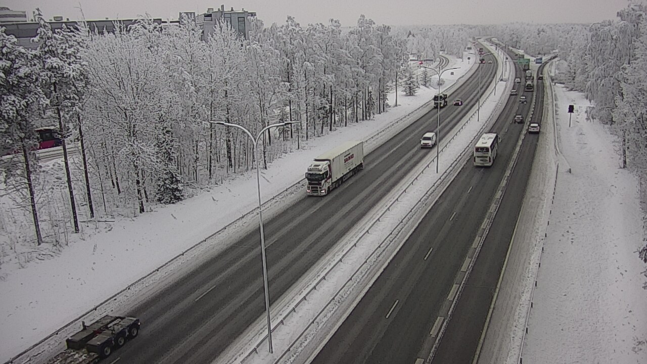 Weather Camera Image Road 4 Oulu, Kontinkangas, Oulu, Pohjois-Pohjanmaa