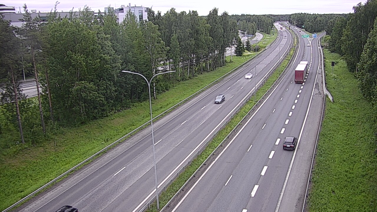 Weather Camera Image Väg 4 Uleåborg, Kontinkangas, Oulu, Pohjois-Pohjanmaa