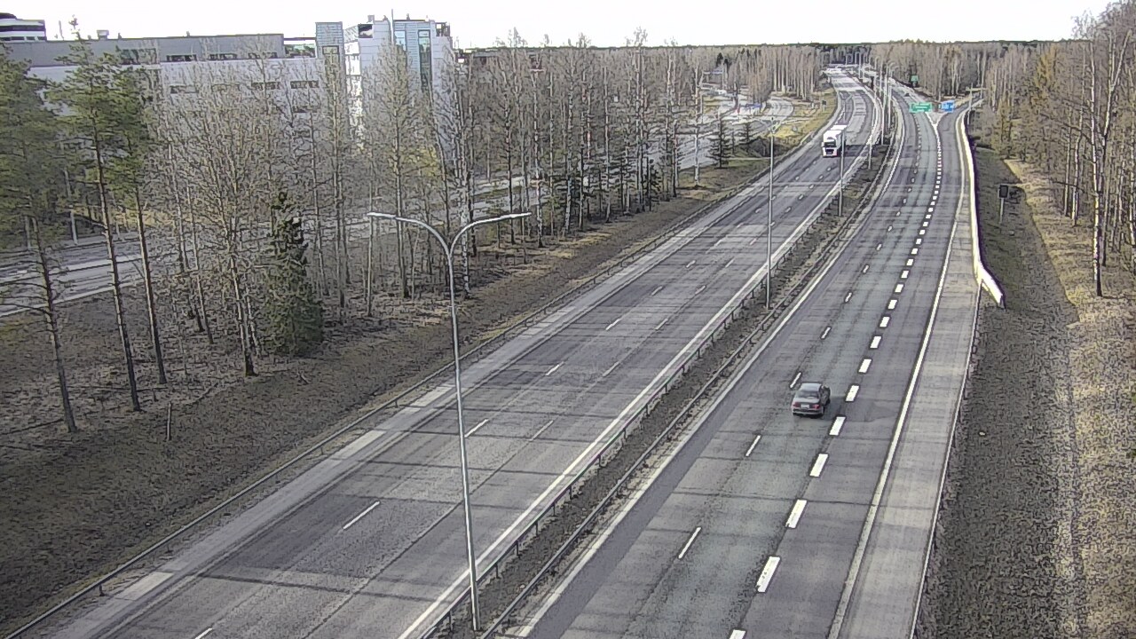 Weather Camera Image Väg 4 Uleåborg, Kontinkangas, Oulu, Pohjois-Pohjanmaa