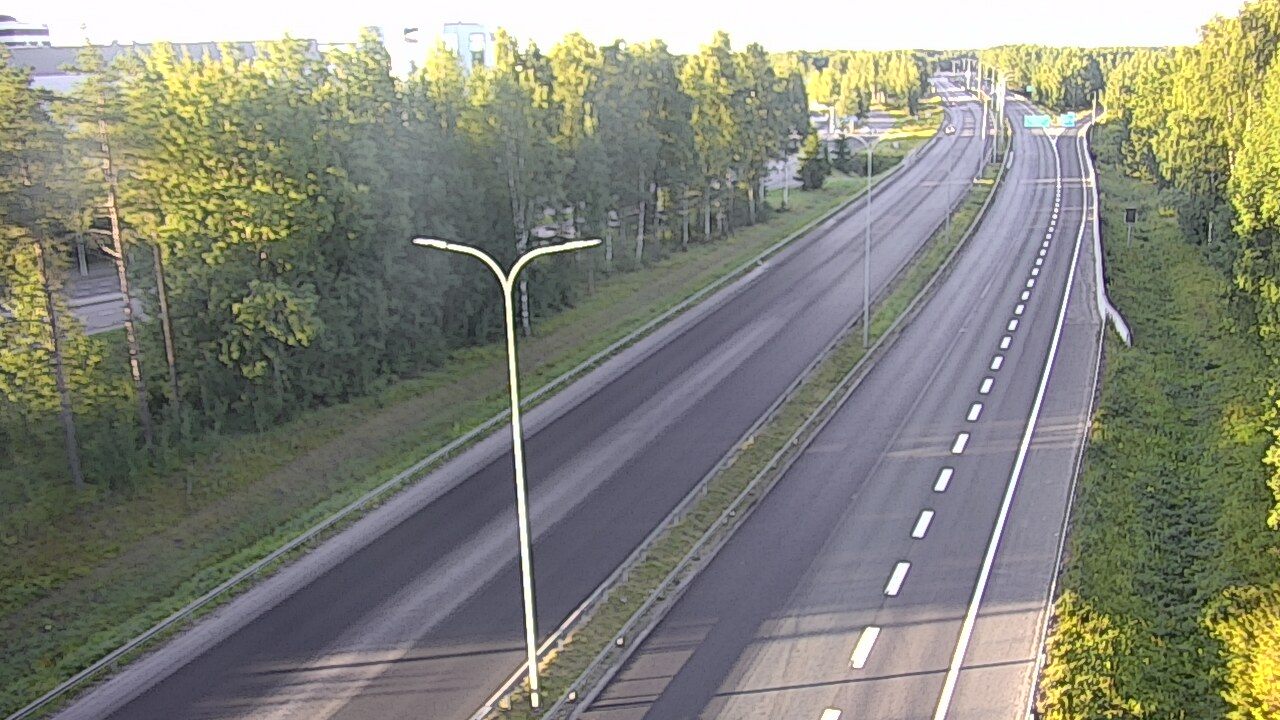 Weather Camera Image Road 4 Oulu, Kontinkangas, Oulu, Pohjois-Pohjanmaa