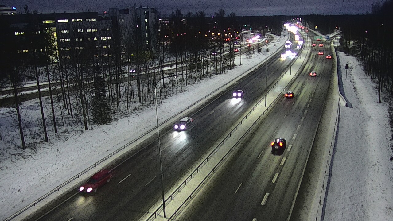 Weather Camera Image Road 4 Oulu, Kontinkangas, Oulu, Pohjois-Pohjanmaa