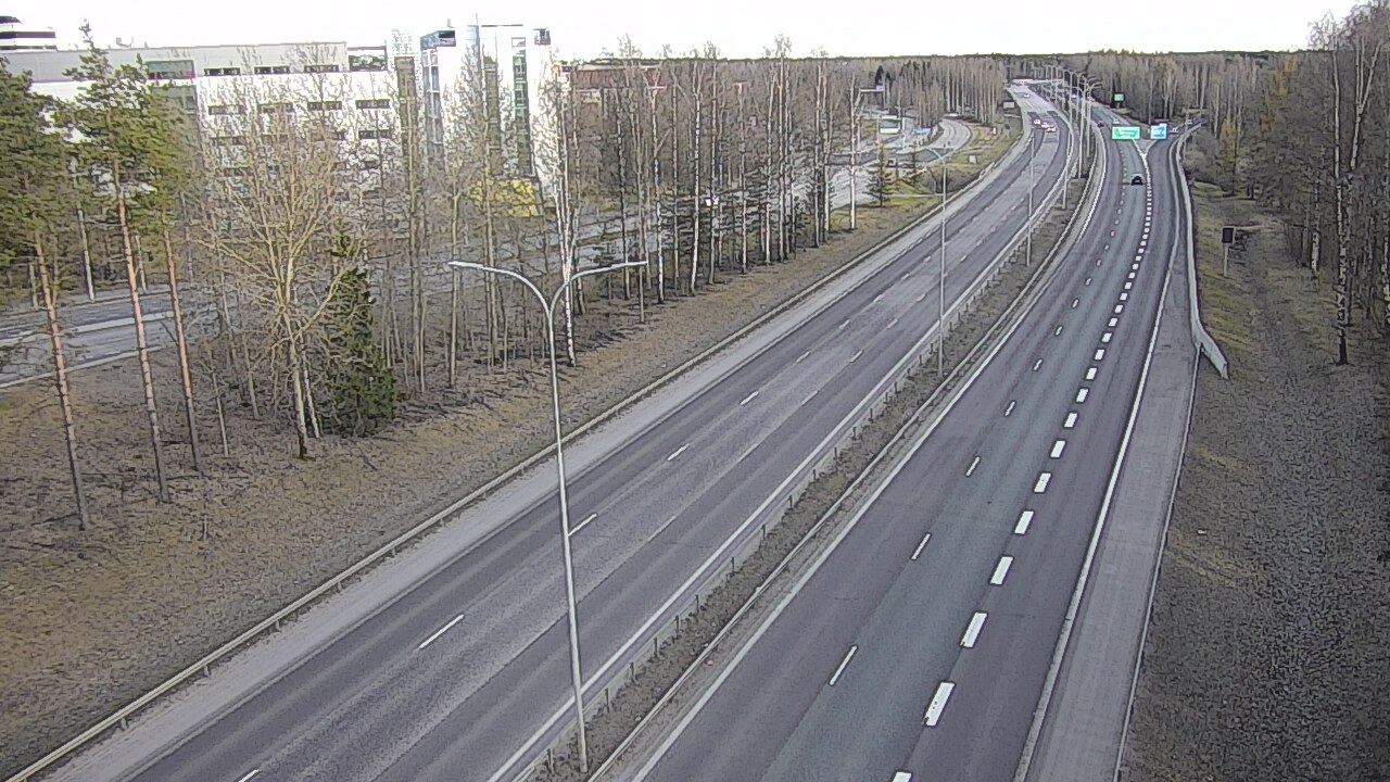 Weather Camera Image Väg 4 Uleåborg, Kontinkangas, Oulu, Pohjois-Pohjanmaa