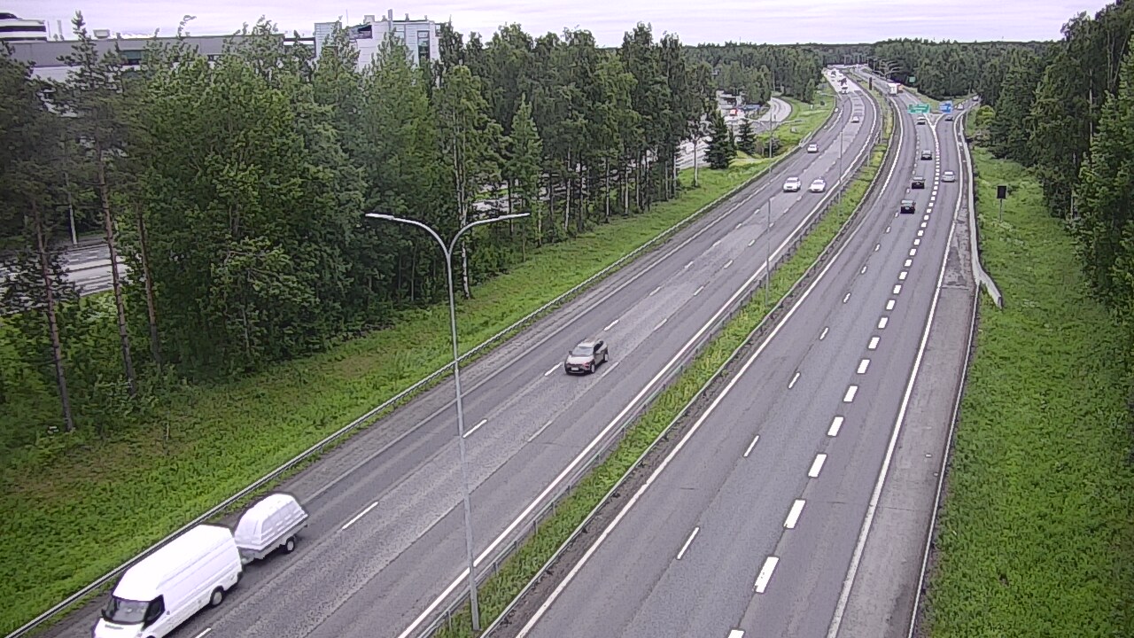 Weather Camera Image Väg 4 Uleåborg, Kontinkangas, Oulu, Pohjois-Pohjanmaa